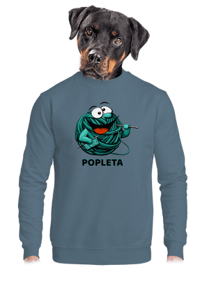 unisex mikina bez kapucne