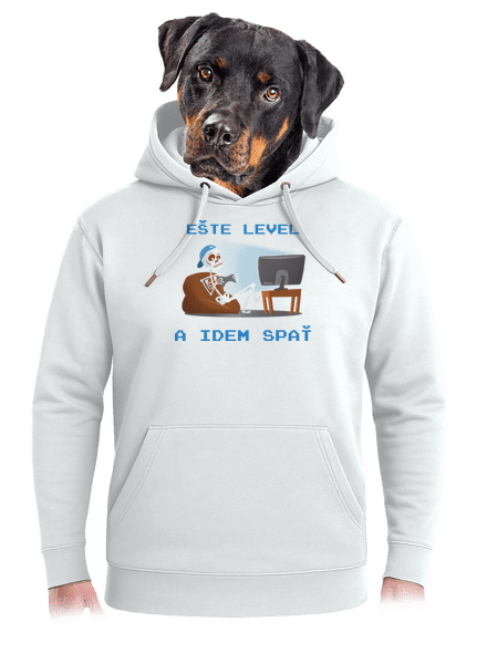 Ešte level unisex mikina premium Snowwhite