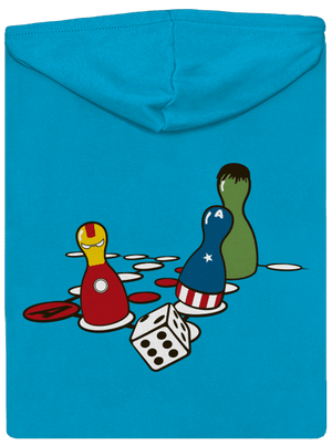 Superhrdina nehnevaj sa dámska mikina na zips Blue Atol