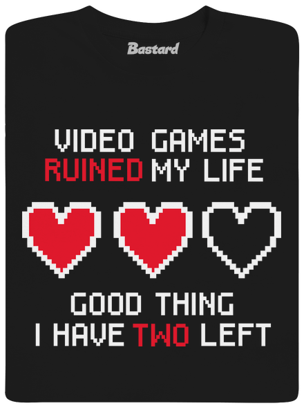 Video games pánske tričko Black