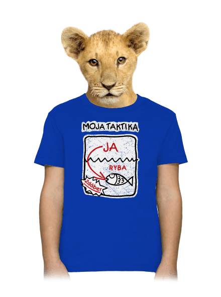 Rybárska taktika detské tričko Royal Blue