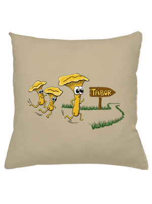 Beží líšky k táboru vankúš Beige