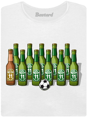 Futbalová jedenástka dámske tričko s lemom White