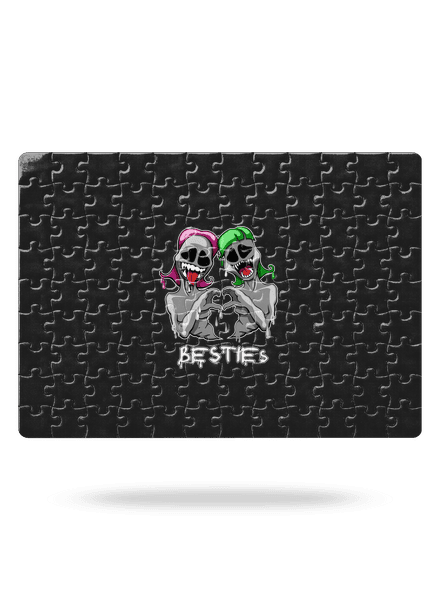 Besties puzzle White