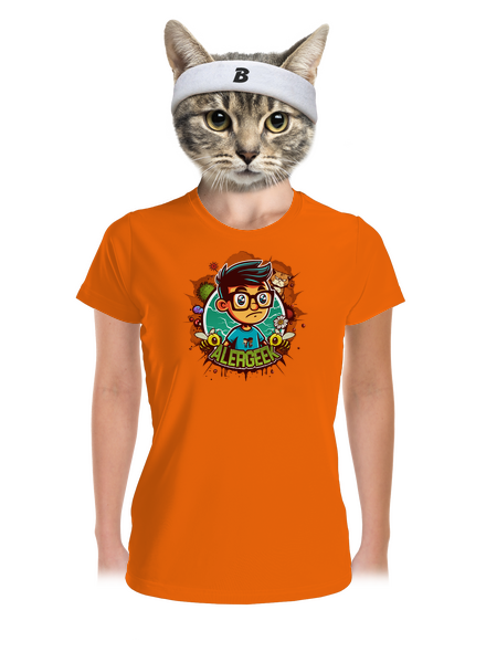 Alergeek dámske športové tričko Neon Orange