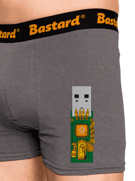 USB city boxerky Gray Melange