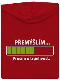 pánska mikina na zips