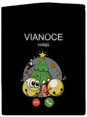 Vianoce volajú dámska mikina na zips Black