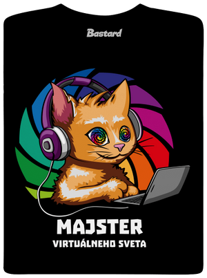 Majster virtuálneho sveta pánske tričko Black