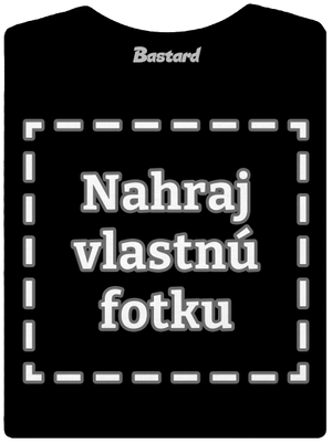 Vlastná potlač dámske tričko s lemom Black