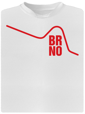 Brno detské športové tričko White