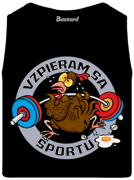 Vzpieram sa sportu pánske tielko Black