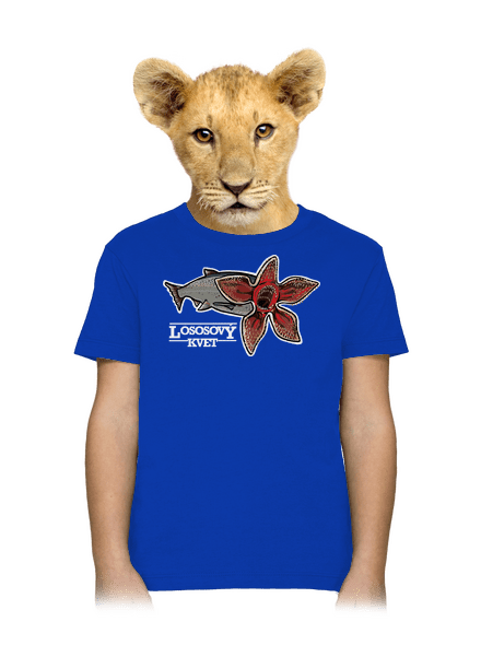 Lososový kvet detské tričko Royal Blue