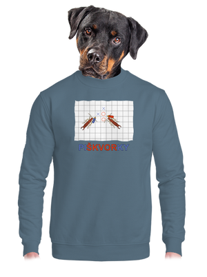 Škvorí piškvorky unisex mikina bez kapucne Nordic Blue