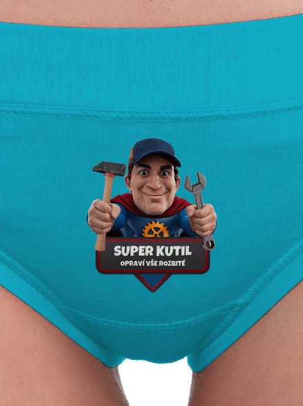 Super otec dámske nohavičky Turquoise