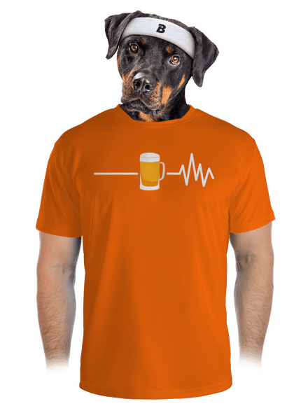 Beer help pánske športové tričko Neon Orange