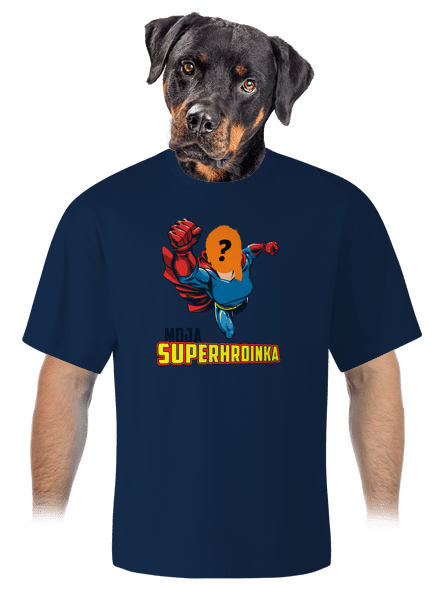 Moja superhrdinka unisex tričko oversized Midnight Blue