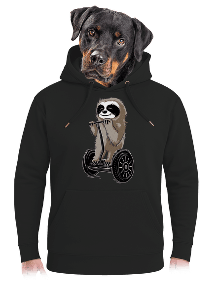 Leňoch unisex mikina premium Dark Black