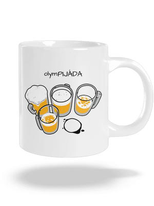 Pijáda veľký hrnček White