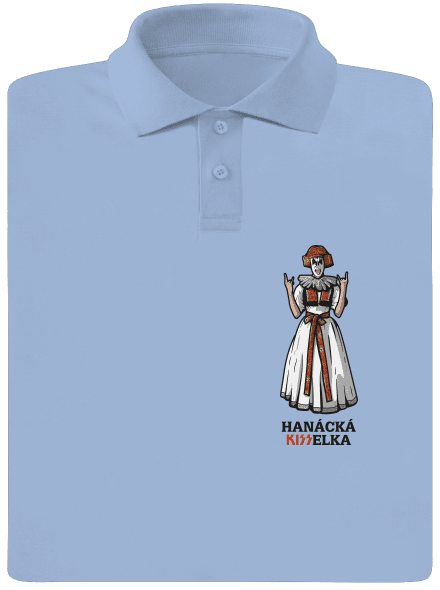 Hanácká Kisselka pánska polokošeľa Sky Blue Mal