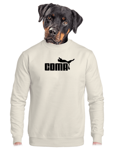 Coma unisex mikina bez kapucne Off White