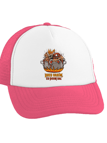 Čo Doom dal šiltovka truckerka Fluorescent Pink cap