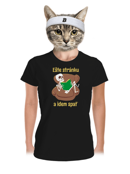 Ešte stránku dámske športové tričko Black