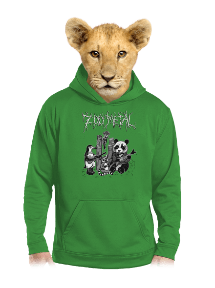 ZOO metal detská mikina klokanka Kelly Green AWD