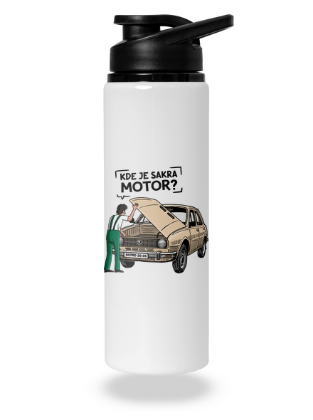 Kde je motor? flaša na vodu White