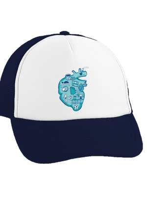 Srdce bije pre šiltovka truckerka French Navy cap
