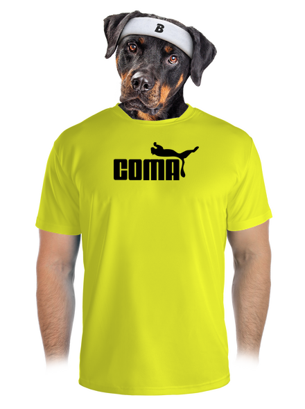 Coma pánske športové tričko Neon Yellow