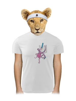 Jednoducho miluje atrament detské športové tričko White