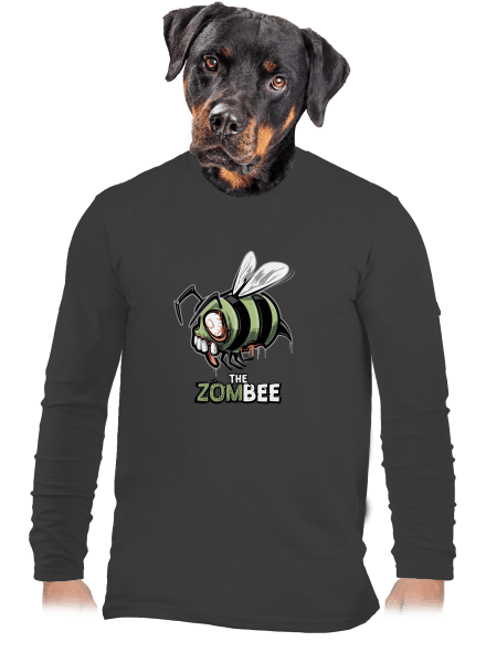 ZomBee pánske dlhý rukáv Dark Grey