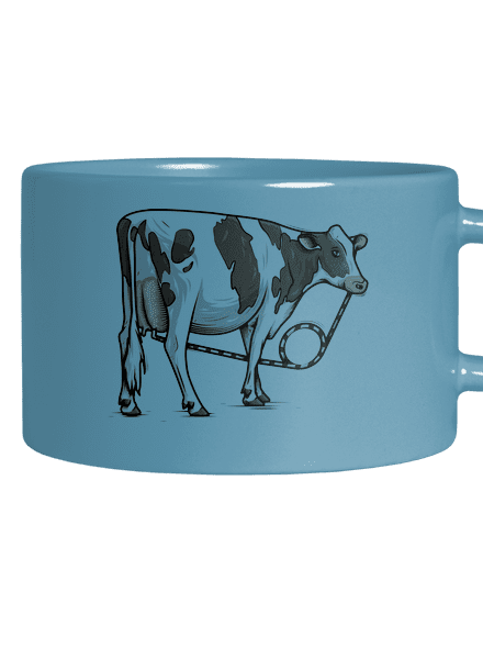 Cow drink hrnček makronka Blue Macaron