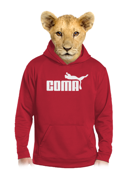 Coma detská mikina klokanka Fire Red