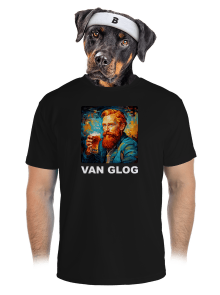 Van Glog pánske športové tričko Black