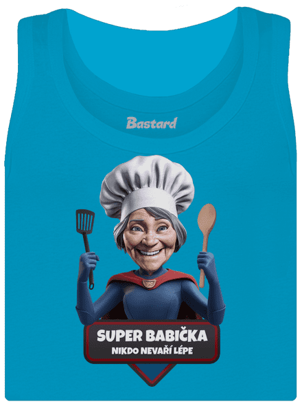 Super babička dámske tielko klasické Blue Atol