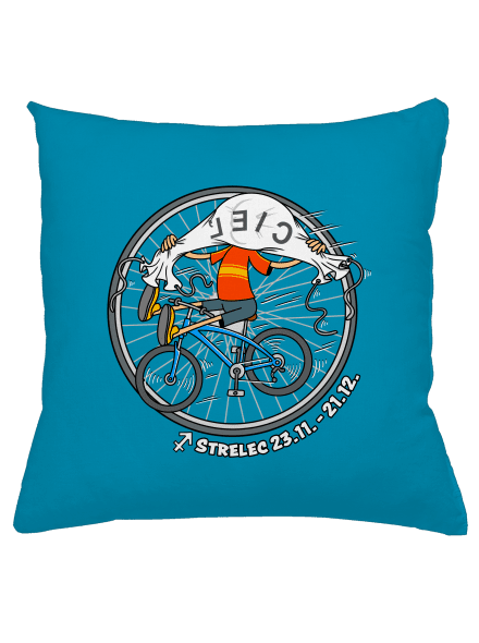 Cyklistický horoskop: Strelec vankúš Blue Turquoise