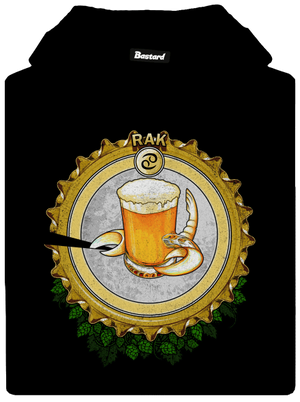 Pivný horoskop: Rak pánska mikina klokanka Black