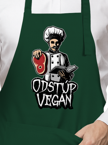 Odstup vegane zástera Bottle Green