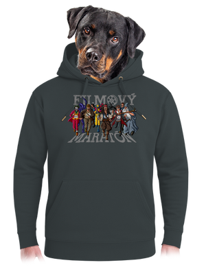 Filmový maratón unisex mikina premium Charcoal