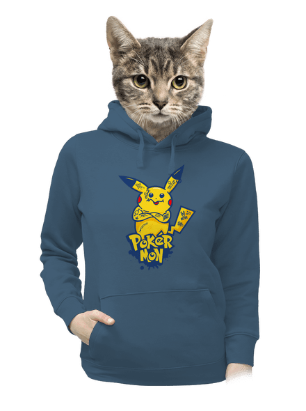 Pokérmon dámska mikina klokanka Denim