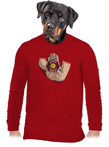 Morfujeme pánske dlhý rukáv Red