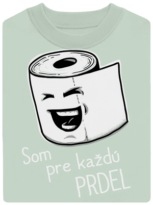 Prdel unisex mikina bez kapucne Blush Mint