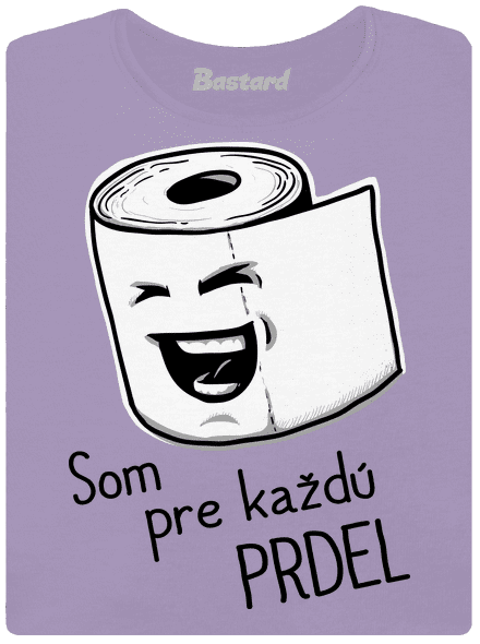 Prdel dámske tričko s lemom Lavender