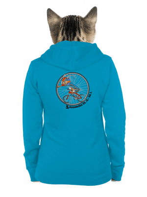 Cyklistický horoskop: Kozorožec dámska mikina na zips Blue Atol