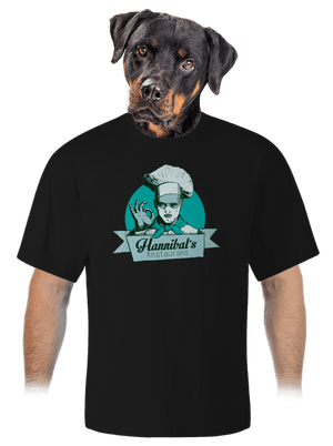 U Hannibala unisex tričko oversized Black