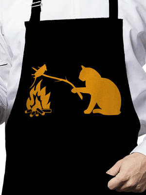 Mačka a myš zástera Black