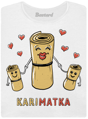 Karimatka dámske tričko s lemom White
