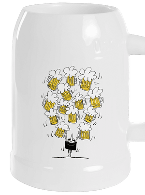 Šťastný pivár polliter White